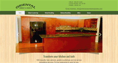 Desktop Screenshot of orientalcabinetandgranite.com